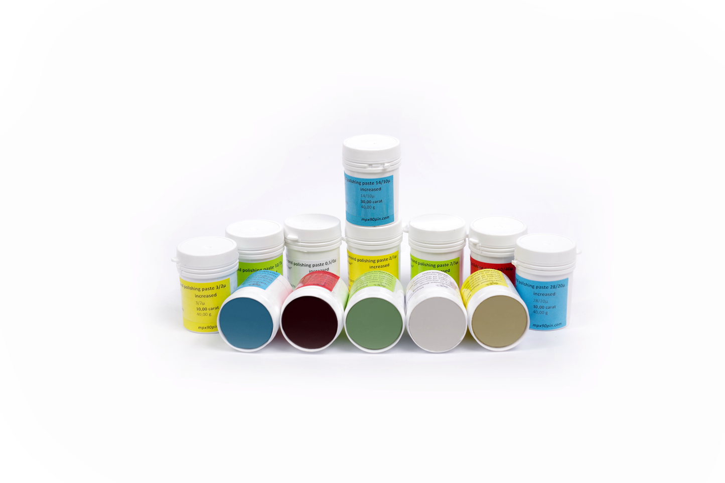 Oil-based increased concentration diamond paste, 40g Set of 13pcs