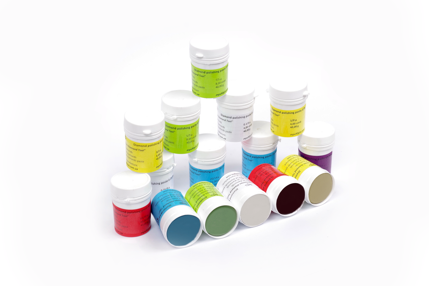 Oil-based diamond paste. Set of 15pcs