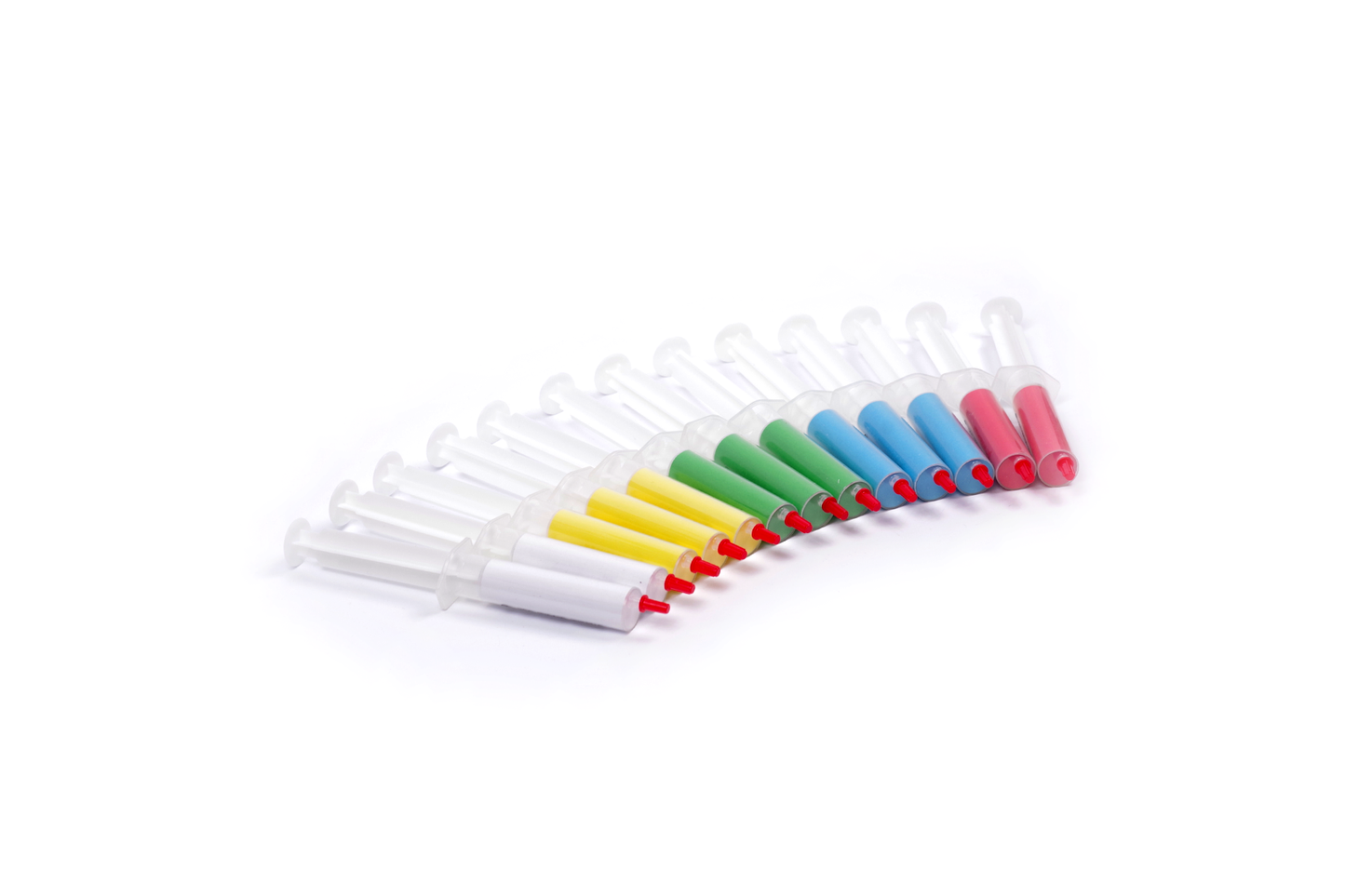 Oil-based increased concentration diamond paste. Set of 13pcs syringe 10g.