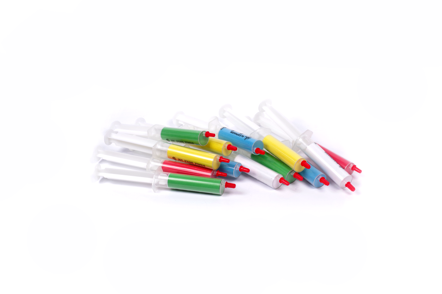 Oil-based increased concentration diamond paste. Set of 13pcs syringe 10g.