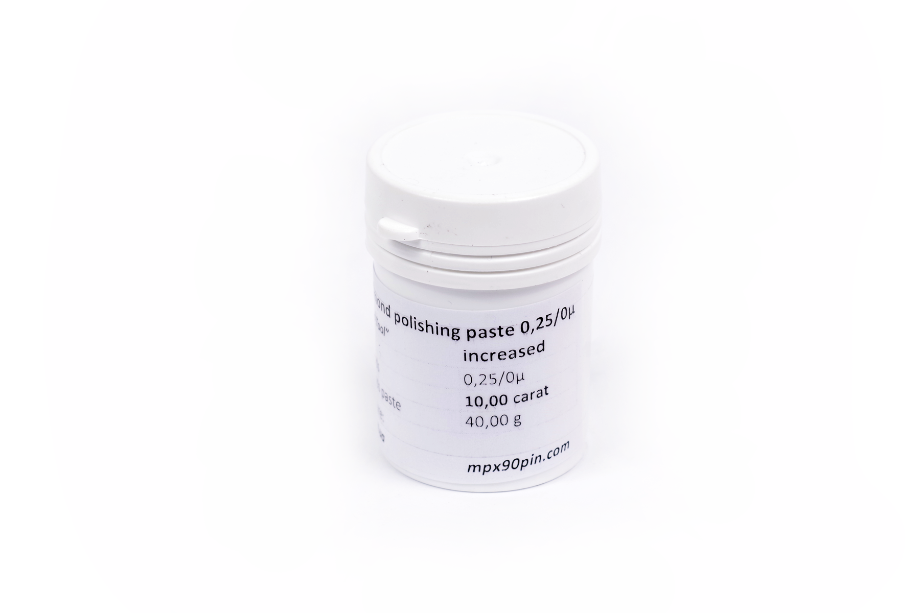 Oil-based increased concentration diamond paste 0.25/0 microns