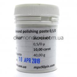 Increased Concentration Diamond polishing paste 0.5 micron, 40gram - 10carat 