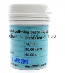 Increased Concentration Diamond polishing paste 14/10 micron, 40gram - 30carat